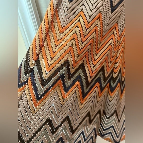 🔴Sharagano size 6 chevron knit summer midi summer spring dress - Picture 6 of 10